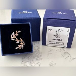 BNIB Swarovski Mayfly Coil Ring ~ Size 8 (58)